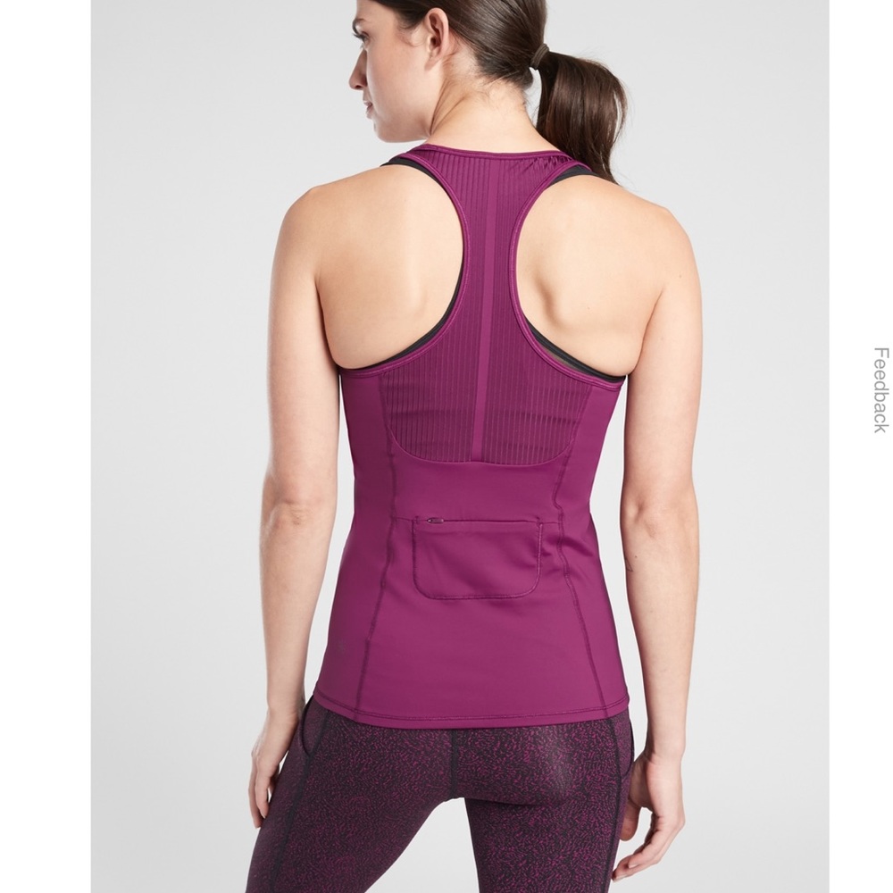 NWT Athleta Vitality Rib Tank Velvet Plum Size M